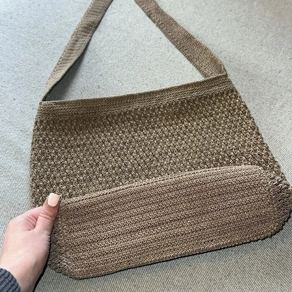 Knit  Pattern Shoulder Bag - Picture 3 of 9